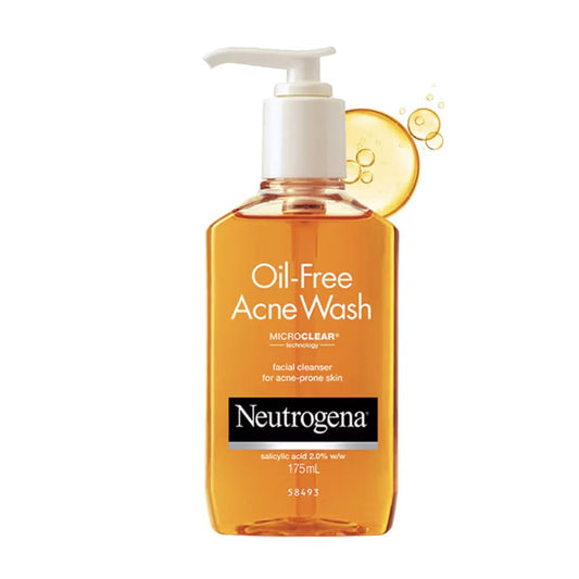 Neutrogena Oil Free Acne Wash | 2% Salicylic Acid Deep Cleansing Face Wash for Oily Skin|Hydrating, Alcohol Free, Non Comedogenic & Dermatologically Tested | For Oily Acne Prone Skin |For Men & Women 175ml Visit the Neutrogena Store