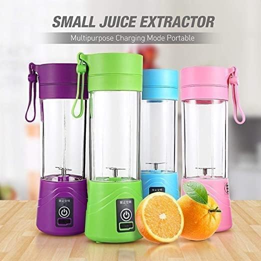 Portable 6-Blade Juicer Blender with Built-In Jar