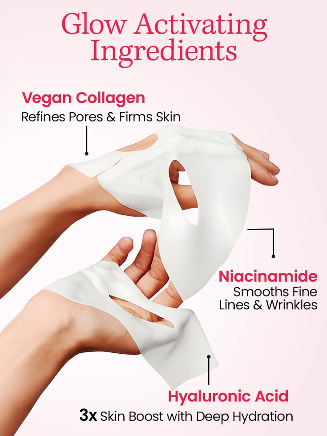 WILDGLOW Korean Glass Skin Bio-Collagen Overnight Face Mask for Deep Hydration, Pigmentation, Anti-Aging & Pore Minimizing | Hyaluronic Acid, Niacinamide, Vitamin E & Centella | Pack of 1