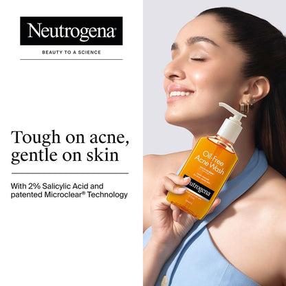 Neutrogena Oil Free Acne Wash | 2% Salicylic Acid Deep Cleansing Face Wash for Oily Skin|Hydrating, Alcohol Free, Non Comedogenic & Dermatologically Tested | For Oily Acne Prone Skin |For Men & Women 175ml Visit the Neutrogena Store